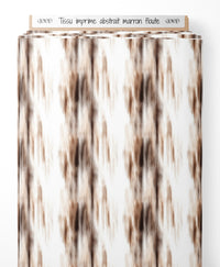 Tissu - imprime abstrait marron floute