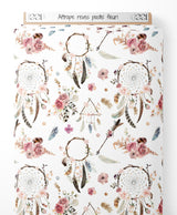 Tissu - Attrape-rêves pastel fleuri