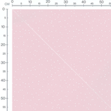 Tissu - Pois blancs doux sur rose