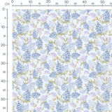 Tissu - Hortensias bleus et lilas