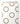 Tissu - Couronnes rouges sur blanc