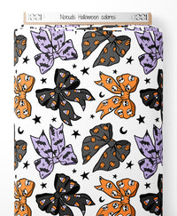 Tissu - Noeuds Halloween colorés
