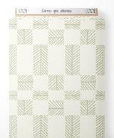 Tissu - Carrés gris alternés