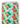 Tissu - Flamants roses et fleurs rouges