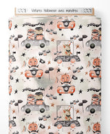 Tissu - Voitures Halloween avec monstres