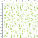 Tissu - Pois verts sur blanc