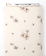 Tissu - Marguerites délicates crème
