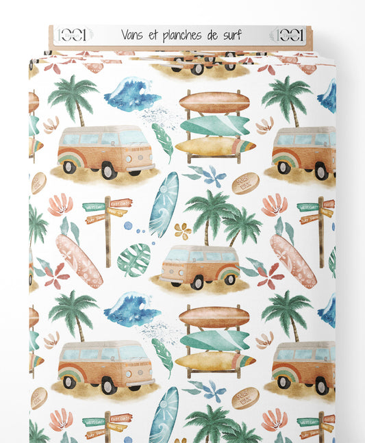 Tissu - Vans et planches de surf