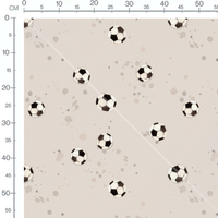 Tissu - Ballons dynamiques beige