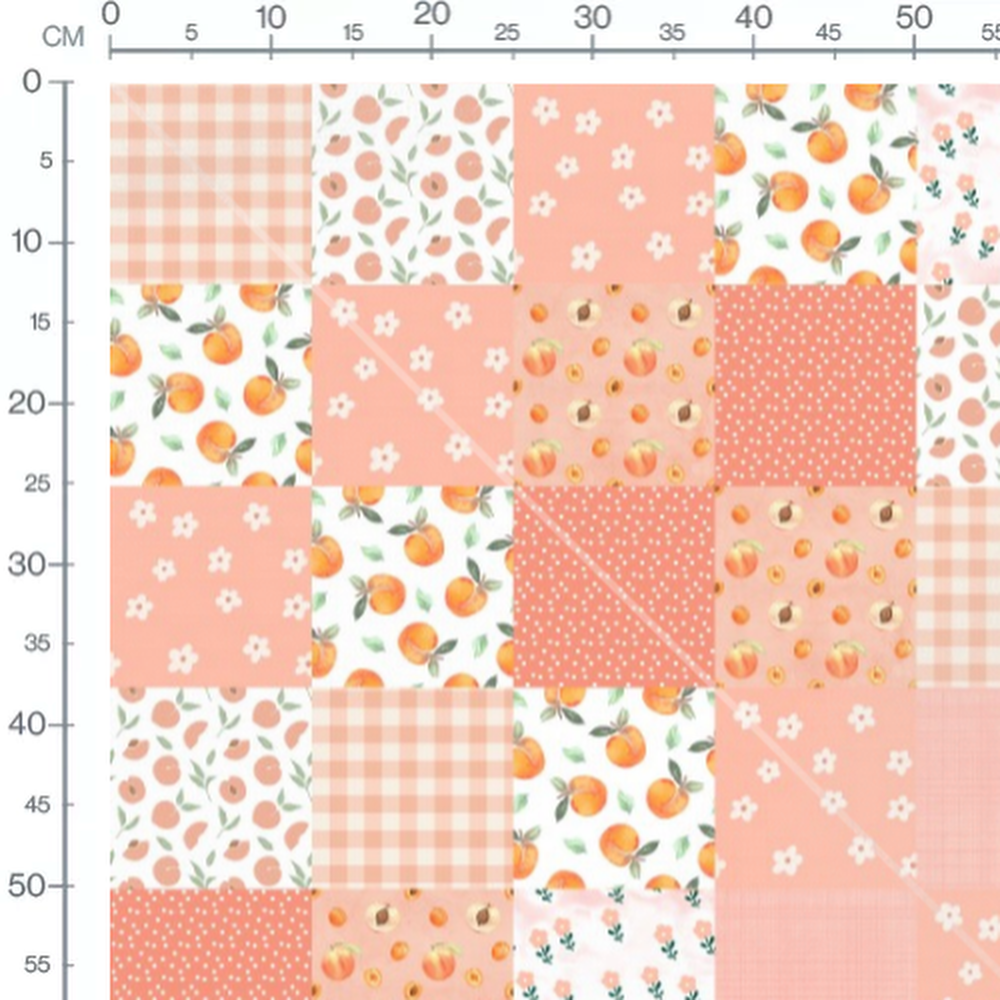 Tissu - Patchwork rose et motifs floraux