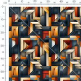 Tissu - Mosaïque Géométrique 3D