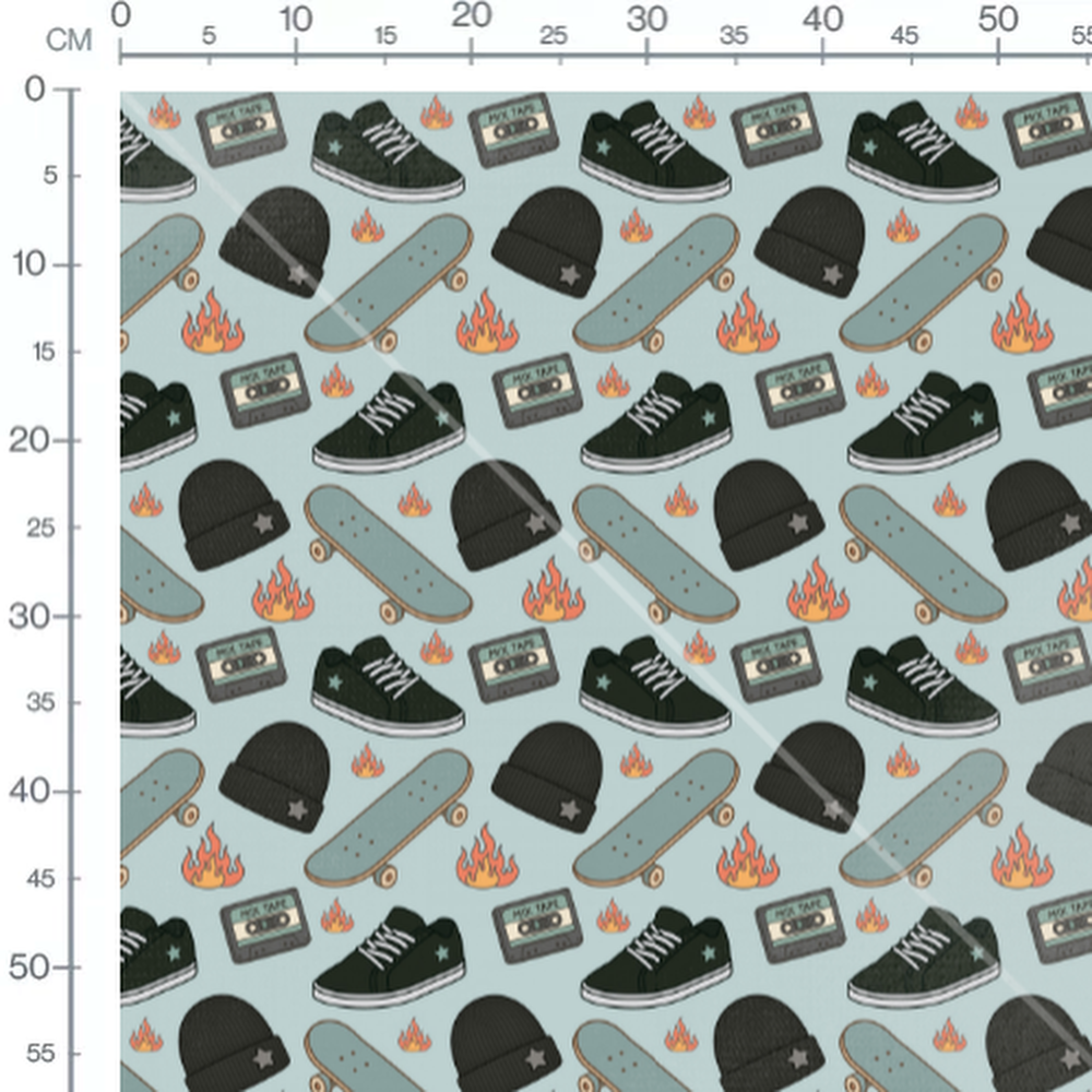 Tissu - Tissu Skater Energy Grand Motif