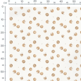 Tissu - Biscuits croqués dispersés