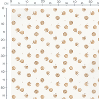 Tissu - Biscuits croqués dispersés