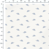 Tissu - Petits dinosaures bleus