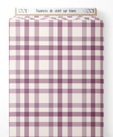 Tissu - Nuances de violet sur blanc