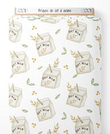 Tissu - Briques de lait d'avoine