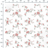 Tissu - Branches et bourgeons roses