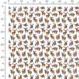 Tissu - Rennes avec écharpes colorées