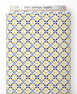 Tissu - Fleurs symétriques élégantes