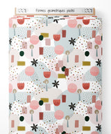 Tissu - Formes géométriques pastel