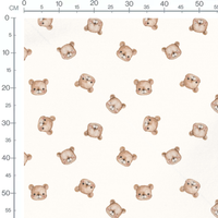 Tissu - Petits oursons aquarelle