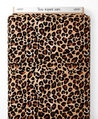 Tissu - leopard ivoire