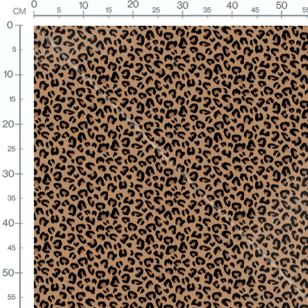 Tissu - leopard moka