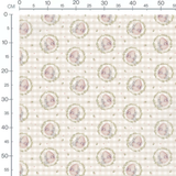 Tissu - Lapins gris et œufs roses beige 2