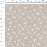 Tissu - Fleurs blanches et bourgeons 2