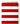 Tissu - Bandes rouges sur fond blanc