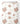 Tissu - Fleurs roses et baies rouges 3 2