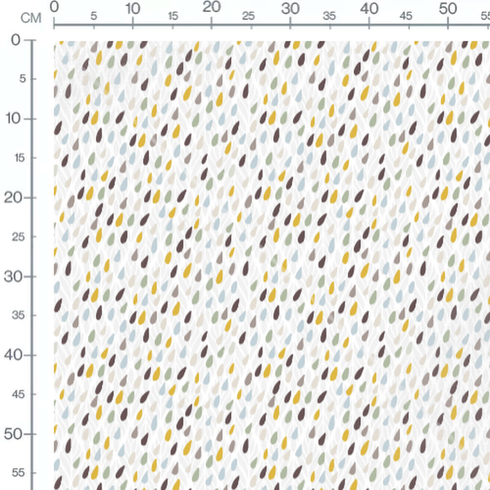 Tissu - Gouttes colorées variées