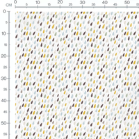 Tissu - Gouttes colorées variées