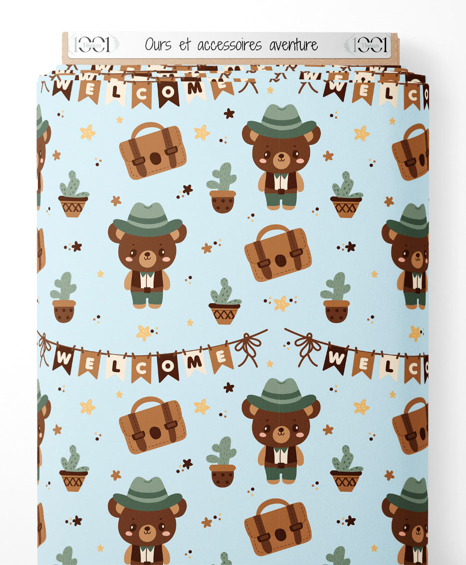 Tissu - Ours et accessoires aventure