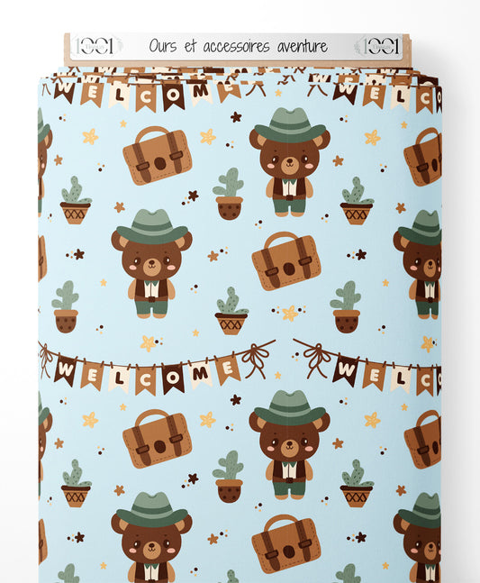 Tissu - Ours et accessoires aventure