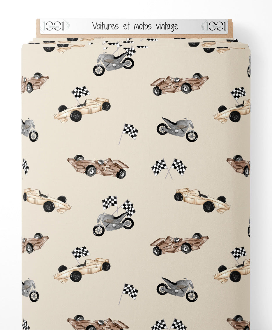 Tissu - Voitures et motos vintage