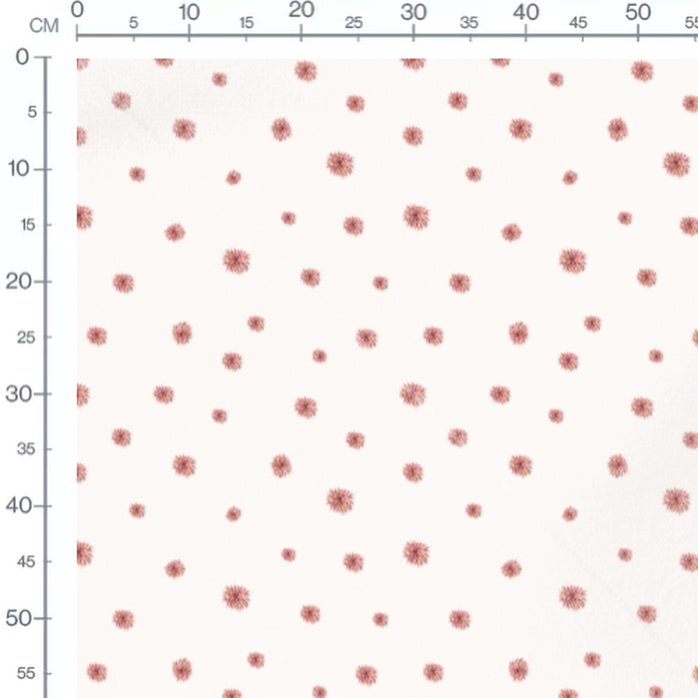 Tissu - Rennes chapeaux rouges
