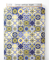 Tissu - Carreaux symétriques élégants
