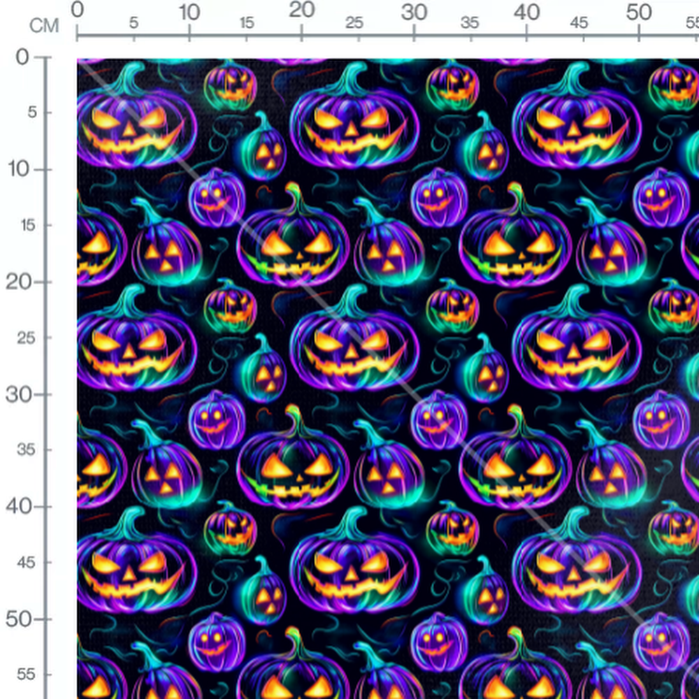 Tissu - Neon Halloween 4