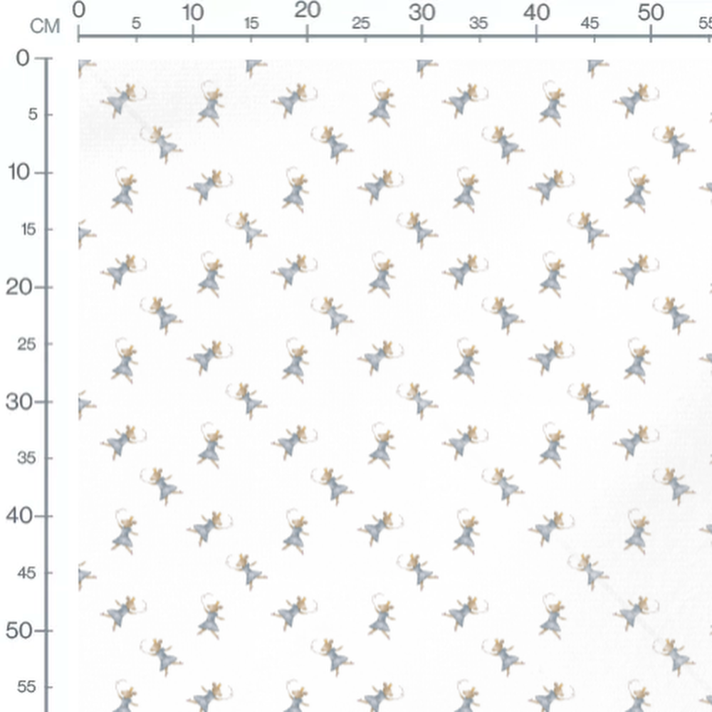 Tissu - Danseuses couronne dorée