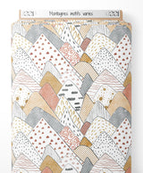 Tissu - Montagnes motifs variés