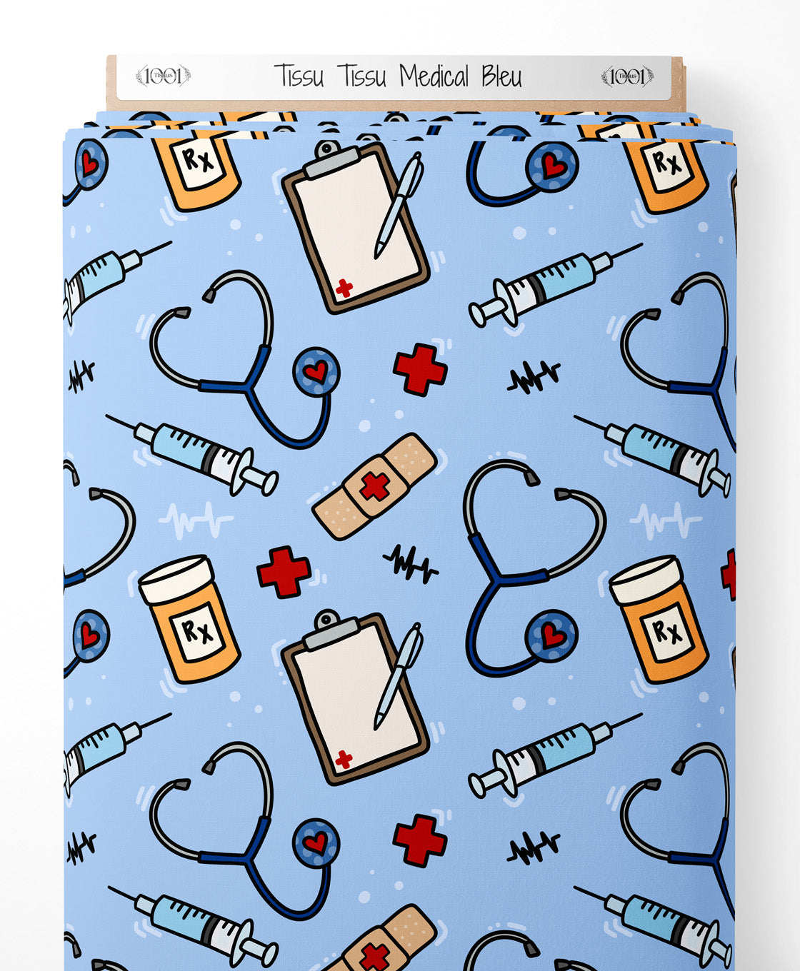 Tissu - Tissu Medical Bleu