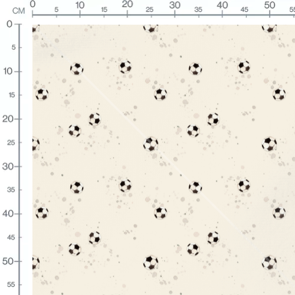 Tissu - Ballons aléatoires beige