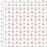 Tissu - Lapins danseurs et pivoines