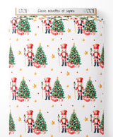 Tissu - Casse-noisettes et sapins