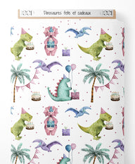 Tissu - Dinosaures fête et cadeaux