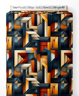 Tissu - Mosaïque Géométrique 3D