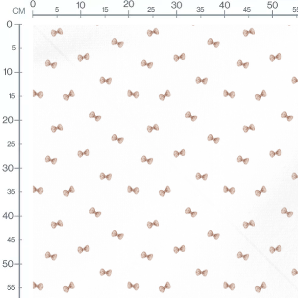 Tissu - Nœuds papillon marron uniformes