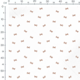 Tissu - Nœuds papillon marron uniformes